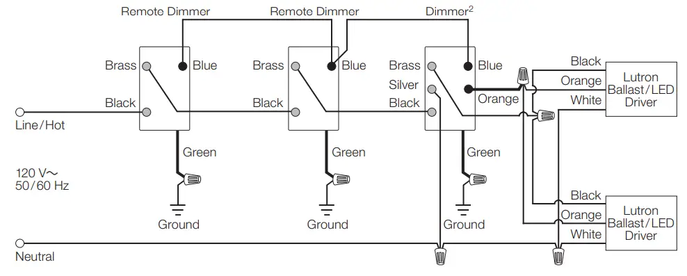 HOMEWORKS Designer RF Maestro Local Wiring Diagram 7