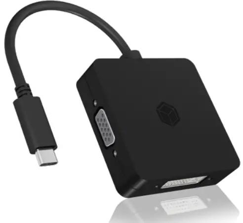 ICY BOX IB-DK1104-C USB Type-C Adapter to HDMI DisplayPort DVI-D-VGA-fig1