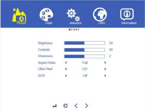 FIG 1 Picture Settings