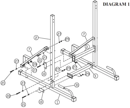 FRENCH FITNESS FF VKR20 PT Power Tower - FIG 3