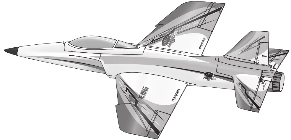 HORIZON EFL0950 Habu SS Super Sport 70mm EDF Jet BNF Basic with SAFE Select and AS3X