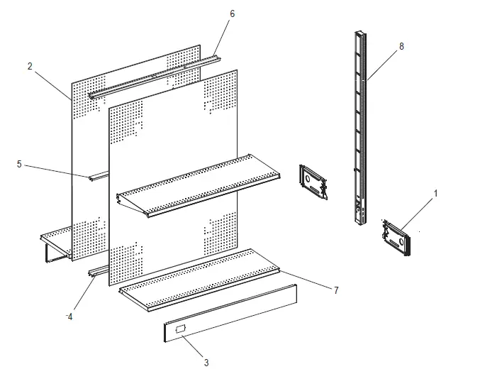 ULINE H-3876-ADD Double-Sided Gondola Shelving-fig-