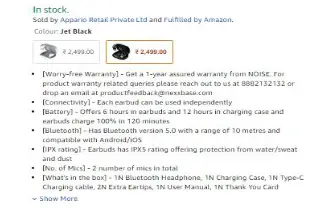 NOISE B083K4Z9WJ Touch Control Truly Wireless in-Ear Headphones - fig 3