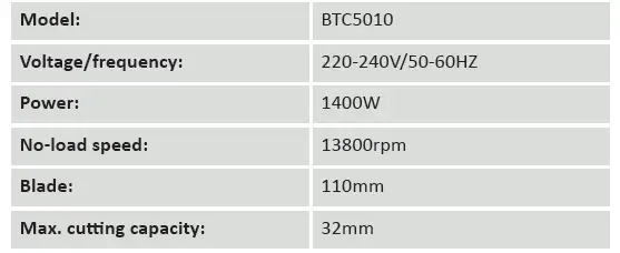 BORMANN PRO BTC5010 Tile Cutter Electric Pro 10