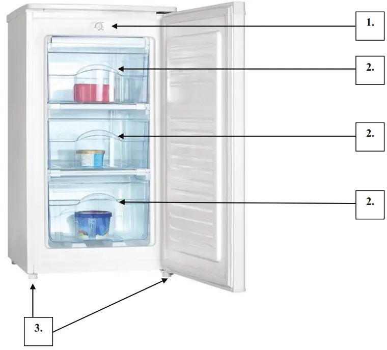 Iceking RZ109WL UNDER COUNTER FREEZER - fig