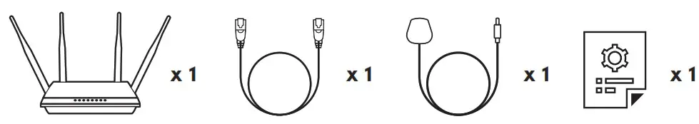 PROLiNK PRC3801 Dual-Band Gigabit Wireless Router - Package Contents