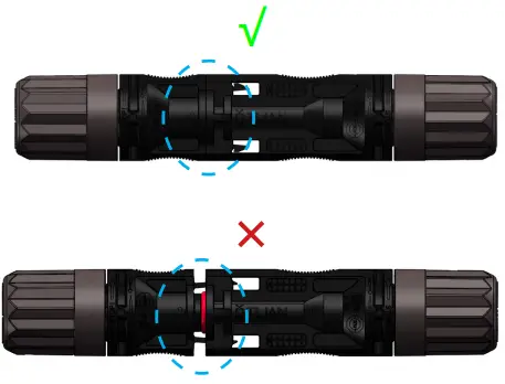 VISUAL INSPECTION OF THE CONNECTION