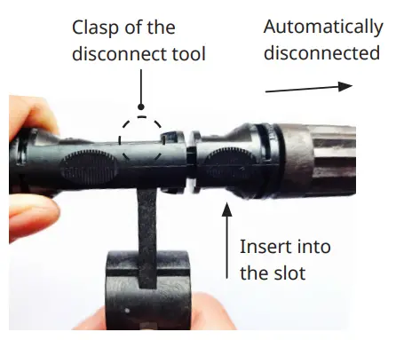 DISCONNECTING THE CONNECTORS