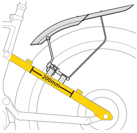 TOPEAK Tetrafender M1 Front Mudguard - fig 2