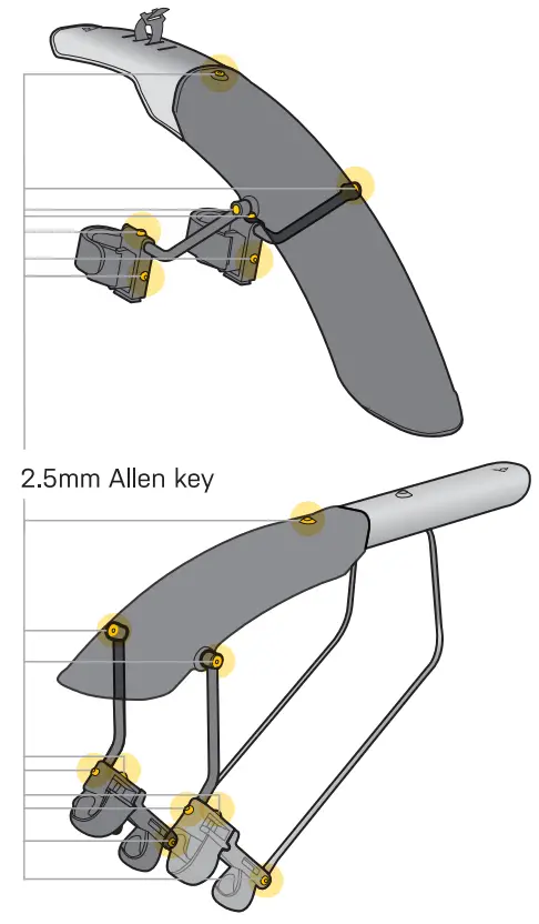 TOPEAK Tetrafender M1 Front Mudguard - fig 20