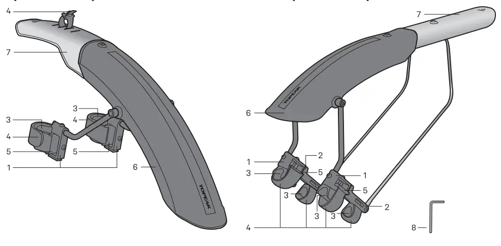 TOPEAK Tetrafender M1 Front Mudguard