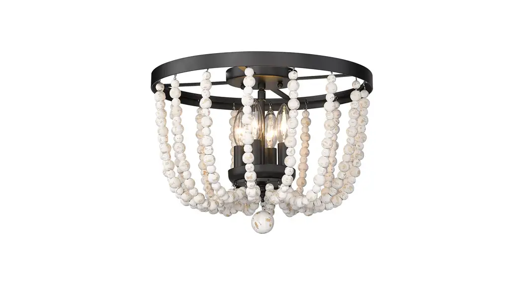 Golden Lighting Tabitha Flush Mount 6890-fm Blk-cwb Instruction Manual