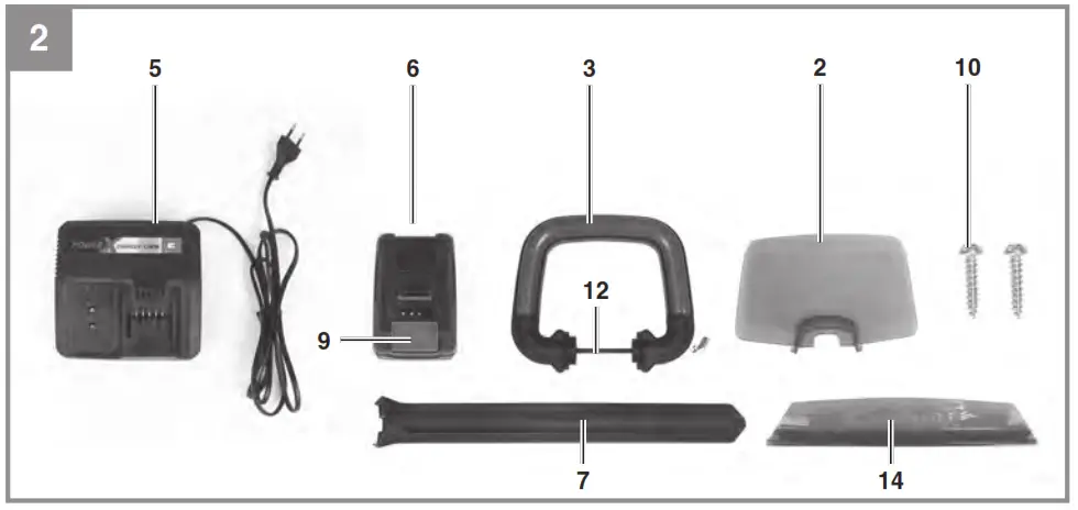 Einhell GE-CH 1855 1 Li Kit Cordless Hedge Trimmer - FIG 2