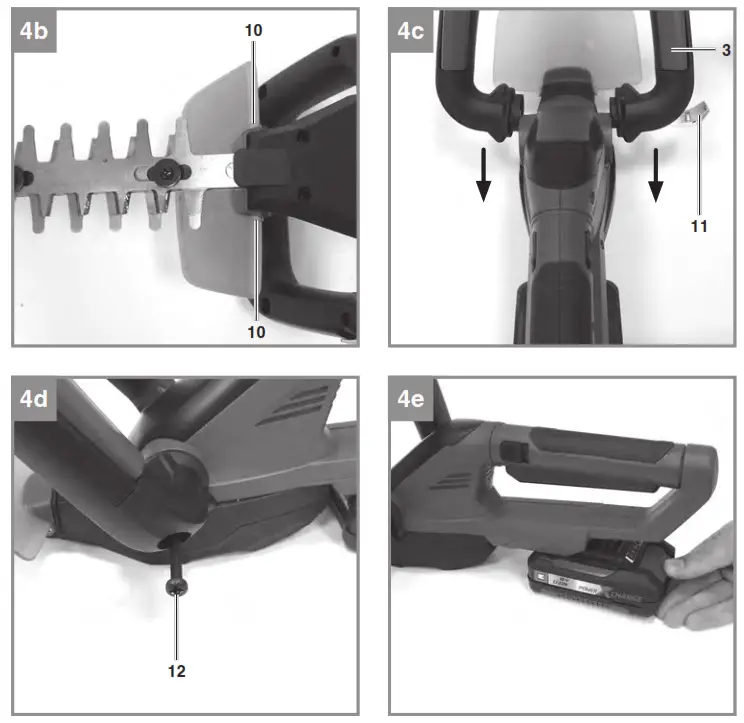 Einhell GE-CH 1855 1 Li Kit Cordless Hedge Trimmer - FIG 4