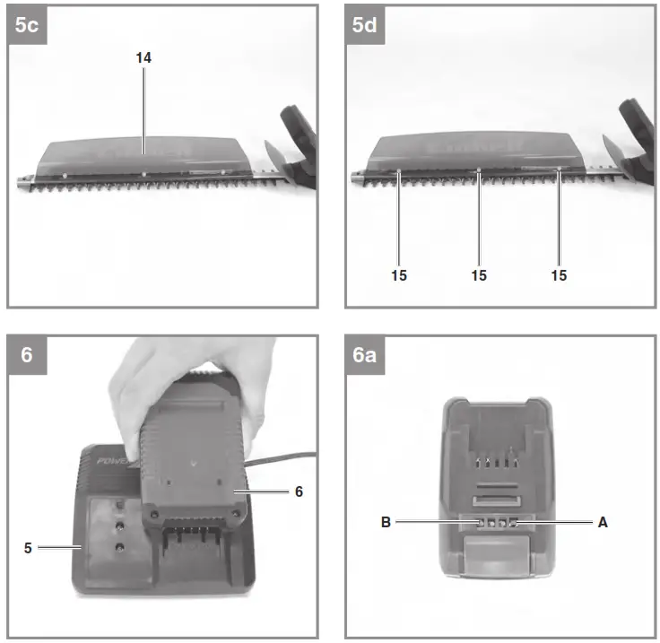 Einhell GE-CH 1855 1 Li Kit Cordless Hedge Trimmer - FIG 6