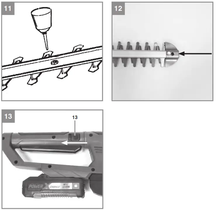 Einhell GE-CH 1855 1 Li Kit Cordless Hedge Trimmer - FIG 9