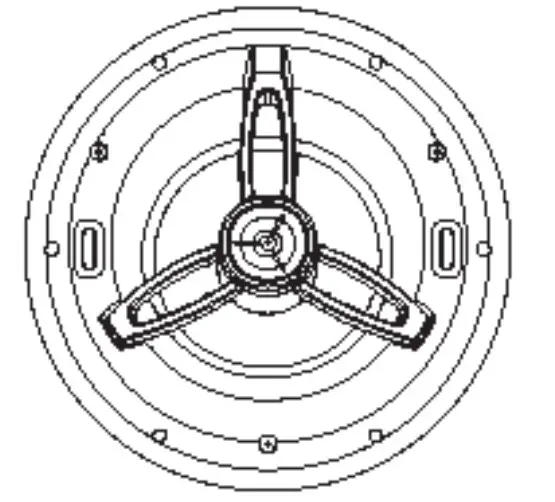 NUVO NV 2IC6-ANG Two 8 Inch In Ceiling Angled Speaker