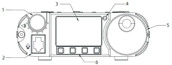 XIEGU G106 HF Portable Transceiver - Panel Buttons 1