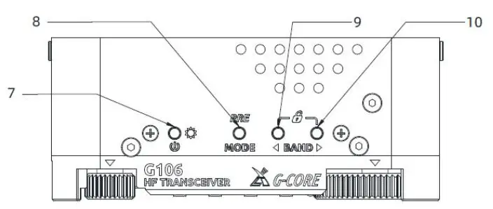XIEGU G106 HF Portable Transceiver - Panel Buttons 2