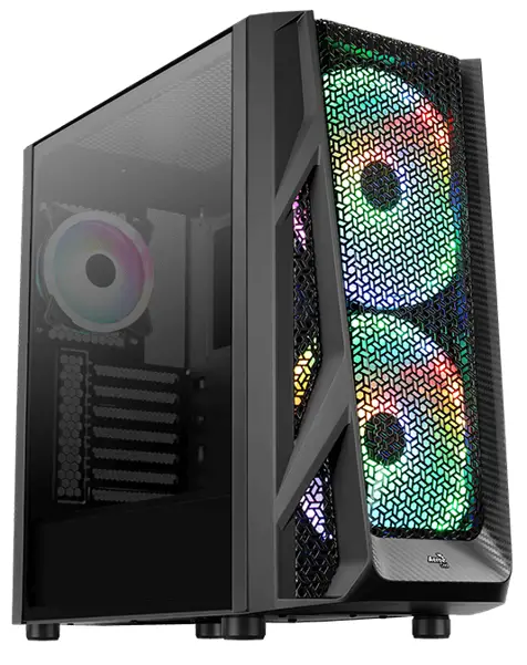 AeroCool AirHawk Duo G BK ARGB Mid Tower Glass Case PC-