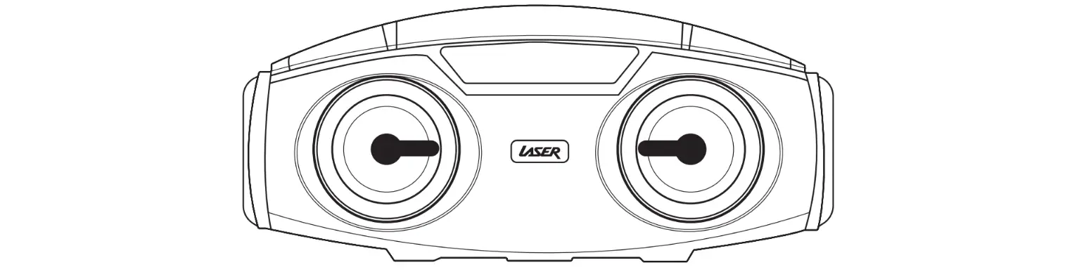 Laser Spk-b70-132 Party Boombox With Led Instruction Manual