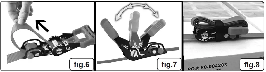 SEALEY TD1202SR Slide Ratchet Tie Down 32mm X 3m Polyester Webbing-4