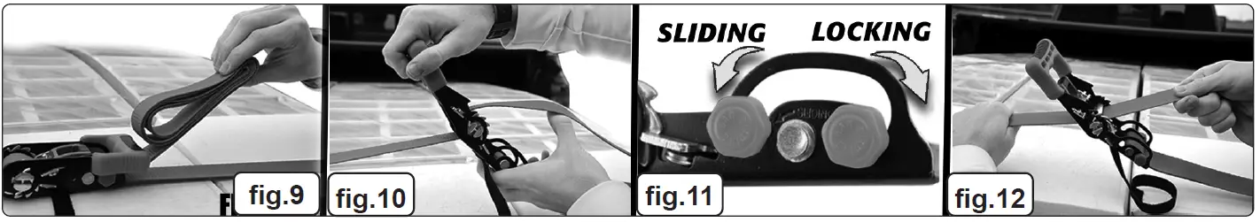 SEALEY TD1202SR Slide Ratchet Tie Down 32mm X 3m Polyester Webbing-5