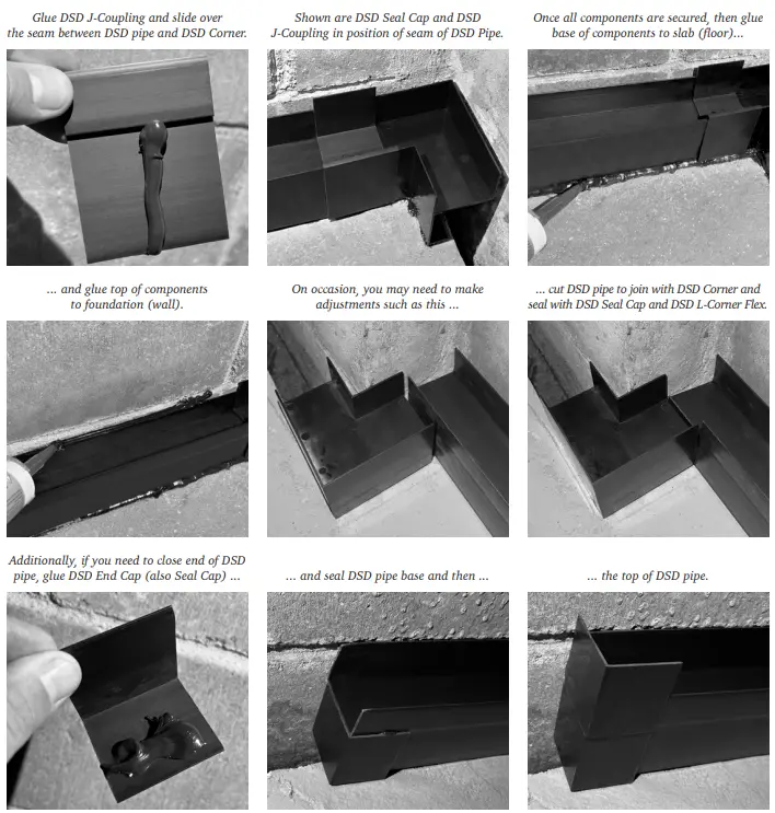 RadonAway 28619 1 Dual Seal Drain 6 Foot Channel Section - photo examples 2