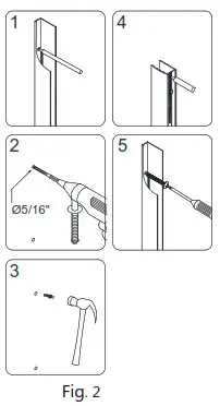 DREAMLINE AQUA Shower - Mark the drilling holes