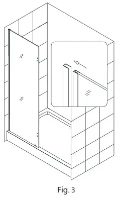 DREAMLINE AQUA Shower - Stationary glass