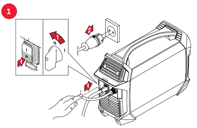 Fronius TransTig 170 DC Portable TIG Stick Welding Machine - seting1