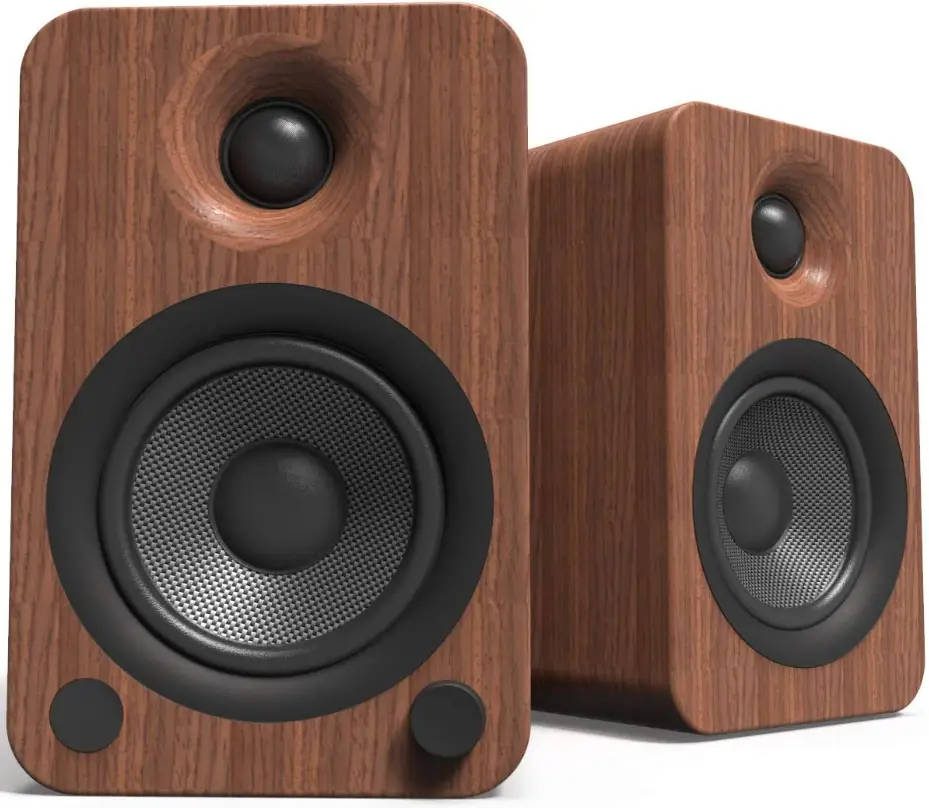 Kanto-CA-YU4WALNUT-Bluetooth-Speakers