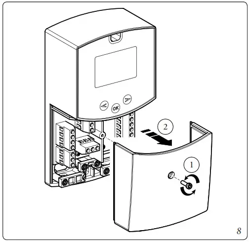 IMMERGAS COD 3 031603 Thermal Solar System Combination Kit For Trio Pack Electric - SOLAR CONTROL UNIT INSTALLATION 1