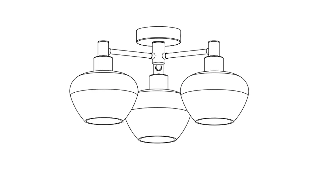 Nova Life Kelly Interior Ceiling Lamp Instruction Manual