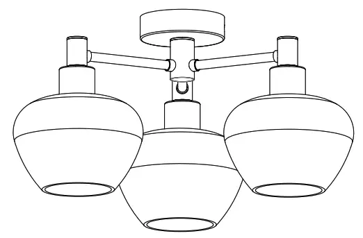 NOVA LIFE KELLY Interior Ceiling Lamp