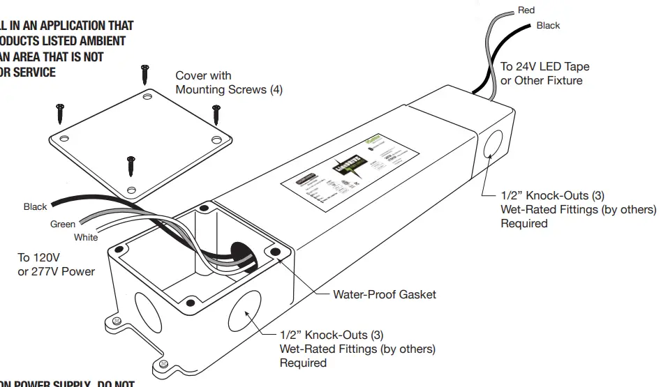 GM Lighting LD-EDWP-UNV30 LineDRIVE Wet Location Power Supply 1