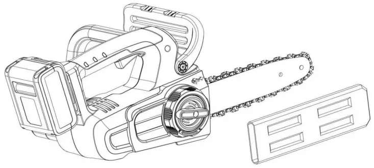 HENX H20LJ08 20-Volt Cordless ChainSaw-fig1