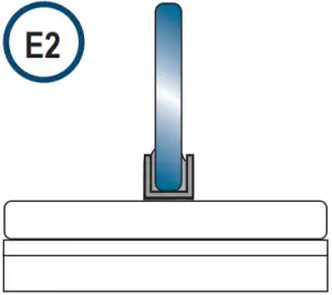 4. INSTALLATION POSSIBILITIES FOR FLOOR AND WALL STEEL SECTION E2