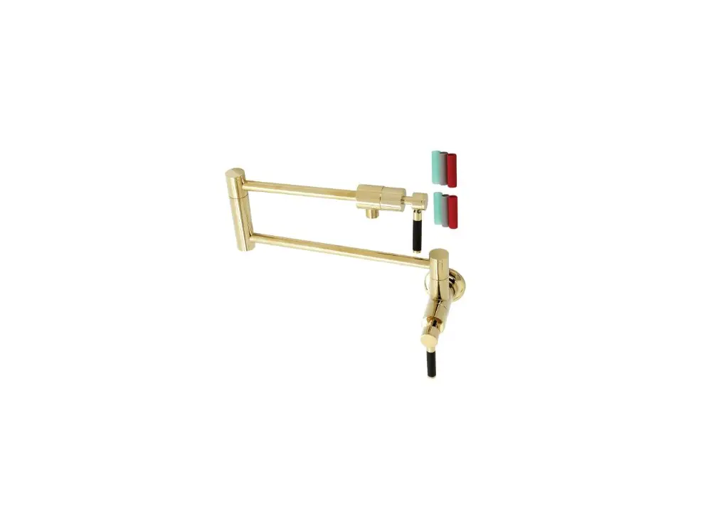 Kingston Brass Ks4102bex Pot Filler In Polished Brass Installation Guide