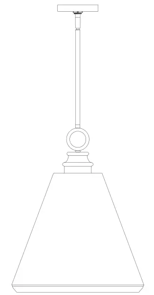 Hunter 19447 Klein 3 Light Pendant Light