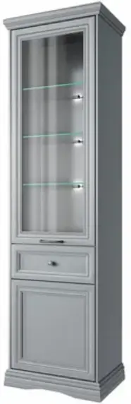 anrex 1V1D1S Provence Cabinet with Showcase