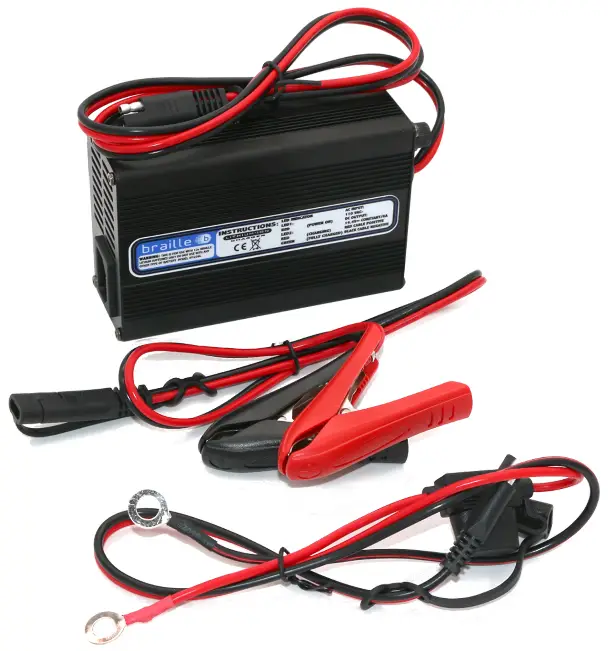 braille LITHIUM BATTERY 1236L 12V 6 Amp Electronically Controlled Maintainer and Charger