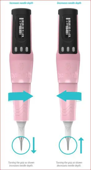 FIG 15 ADJUSTING NEEDLE DEPTH