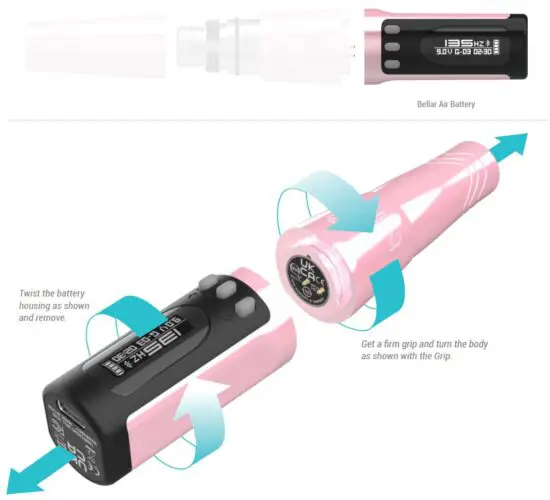 FIG 7 DETACHING THE BATTERY