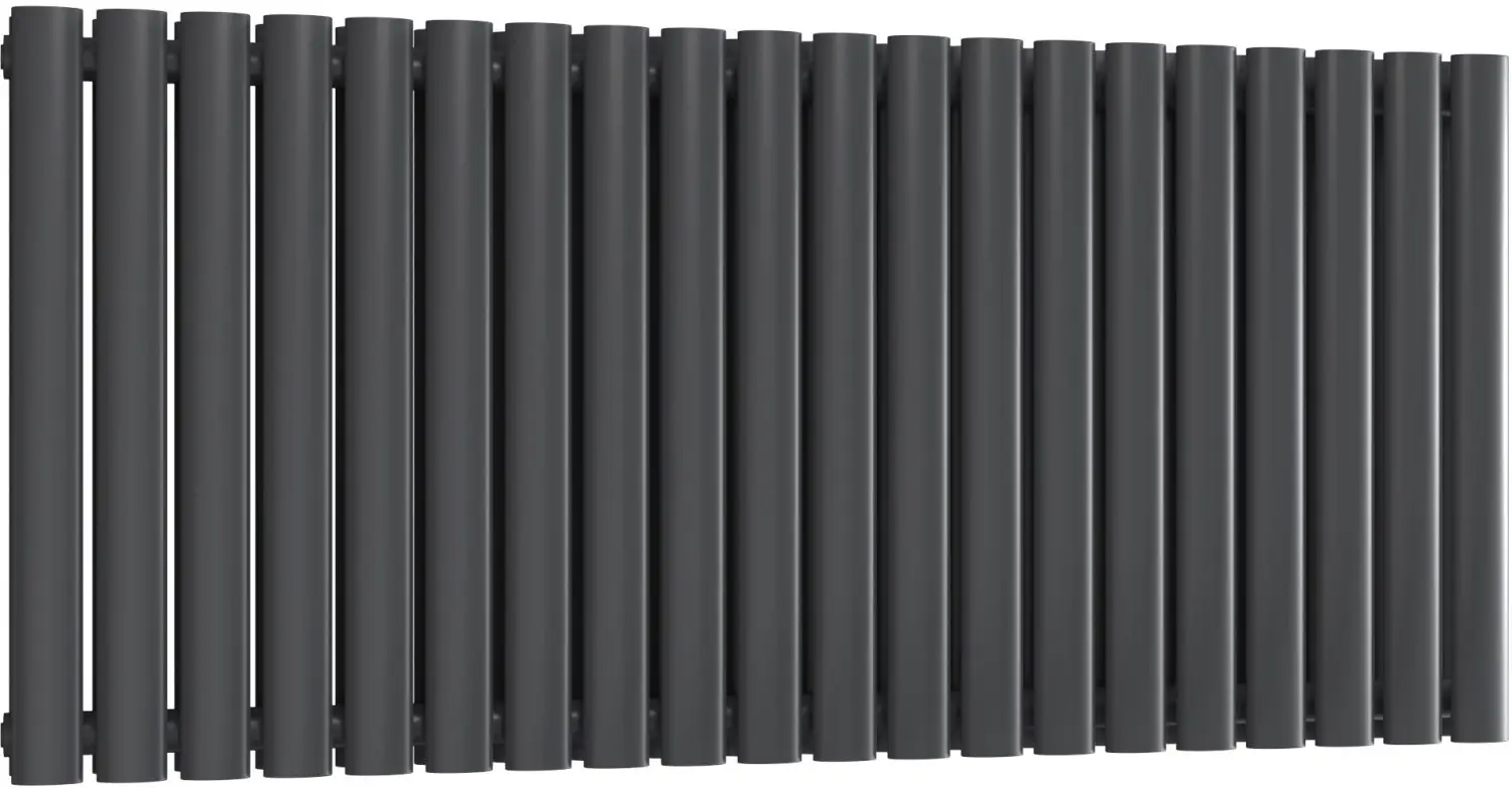 heater shop A-NVL06117DW Neval Double White Textured Horizontal Radiator