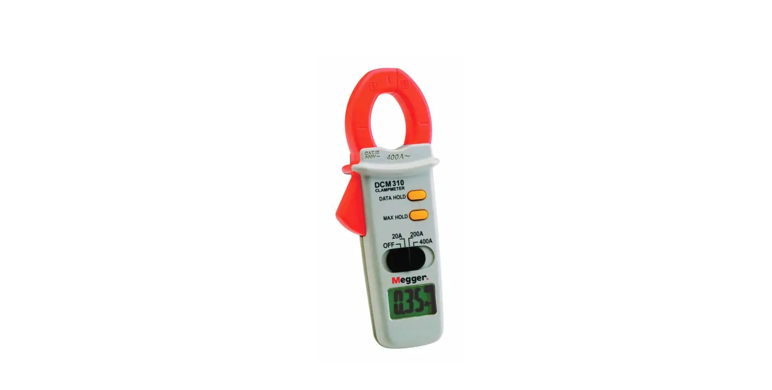 Megger Dcm310 Clampmeter User Guide