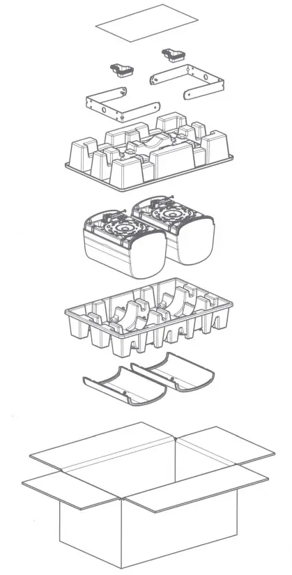 BOSE 201BDM5SEB Design Max DM5SE Surface Mount speaker Pair - DesignMax Loudspeakers