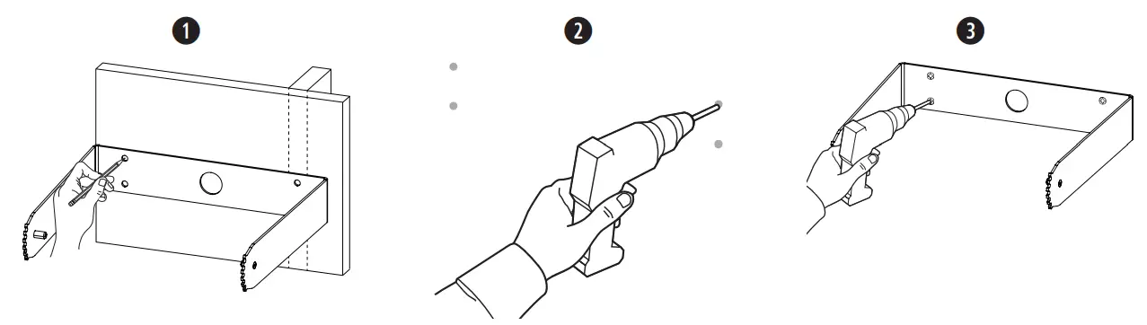 BOSE 201BDM5SEB Design Max DM5SE Surface Mount speaker Pair - Installing the Bracket