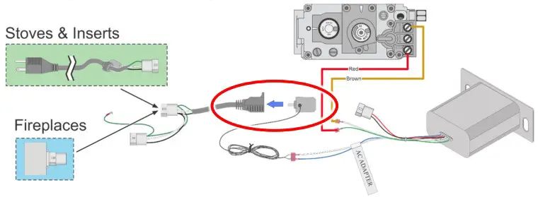TRAVIS INDUSTRIES HOUSE OF FIRE 250-06096 GSB-MV Basic Wall Mount Remote AC Adapter - Installations 10
