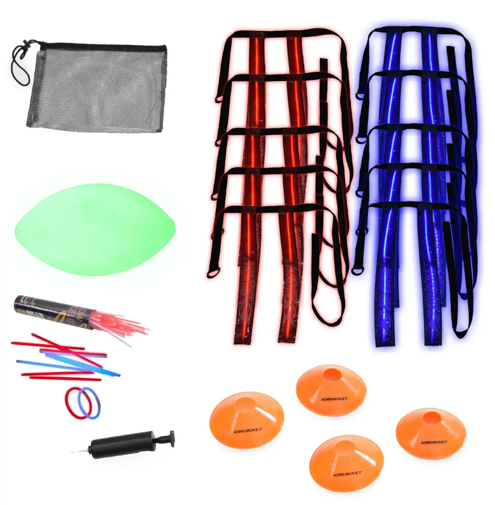 RUKKET SPORTS Glow in the DARK Flag Football